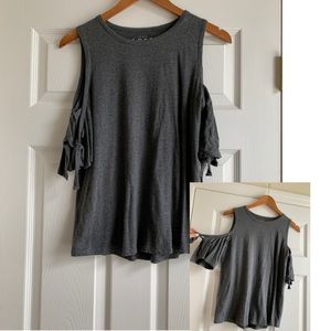 Loft Cold Shoulder Top